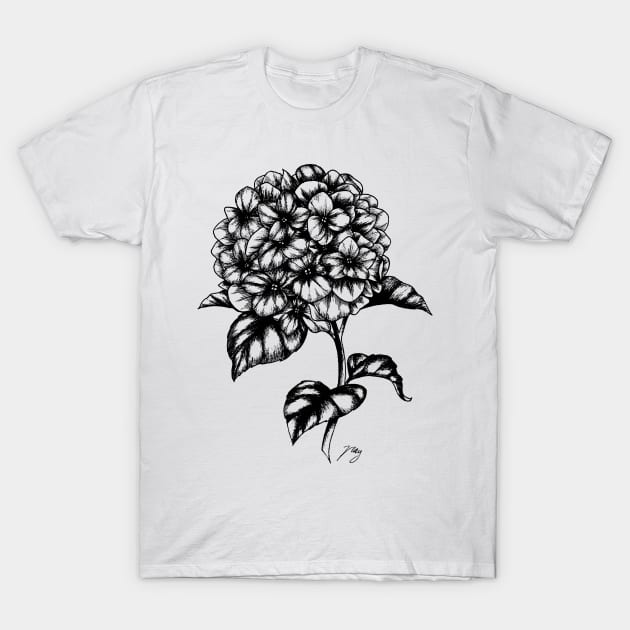 Hydrangea T-Shirt by Akbaly